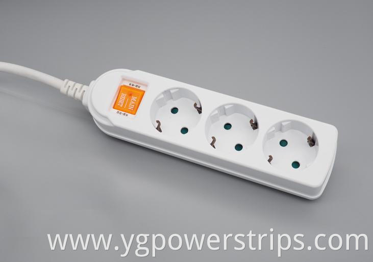 German Standard Multi Outlet Power Strip Ys 3h 4